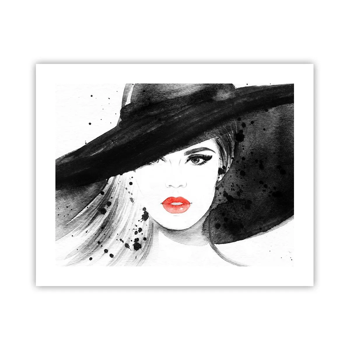 Poster - Doamna în negru - 50x40 cm