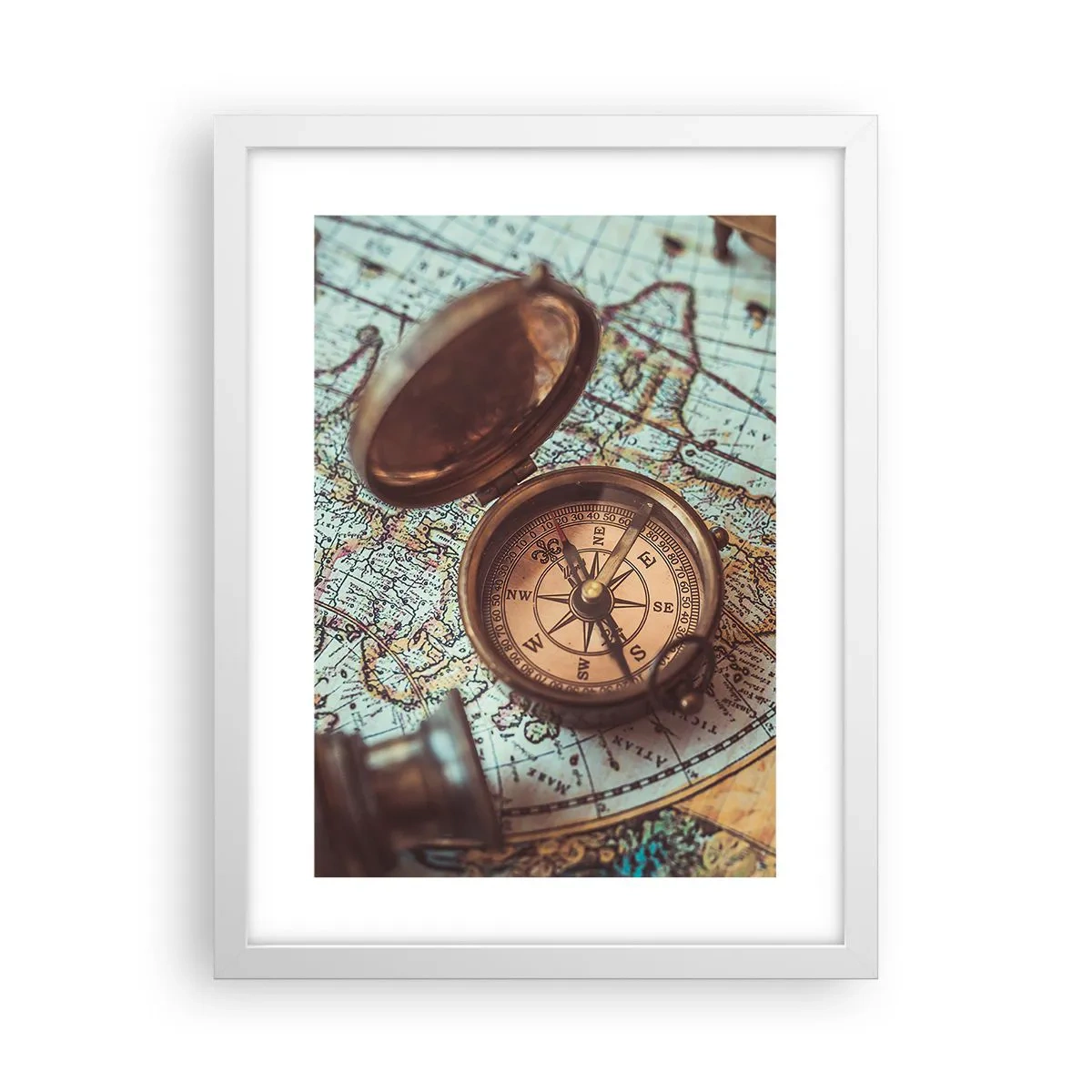 Poster în ramă albă - Pentru aventurierul din tine - 30x40 cm