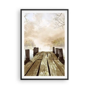 Poster în ramă neagră - Tristețea blândă a toamnei - 61x91 cm