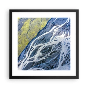 Poster în ramă neagră - Picturi din natură - 40x40 cm