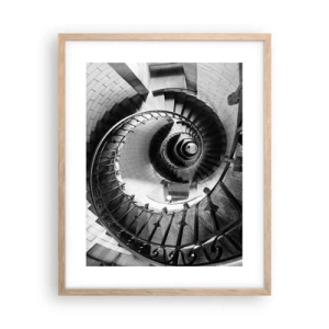 Poster în ramă de stejar deschis - Din ce în ce mai sus - 40x50 cm