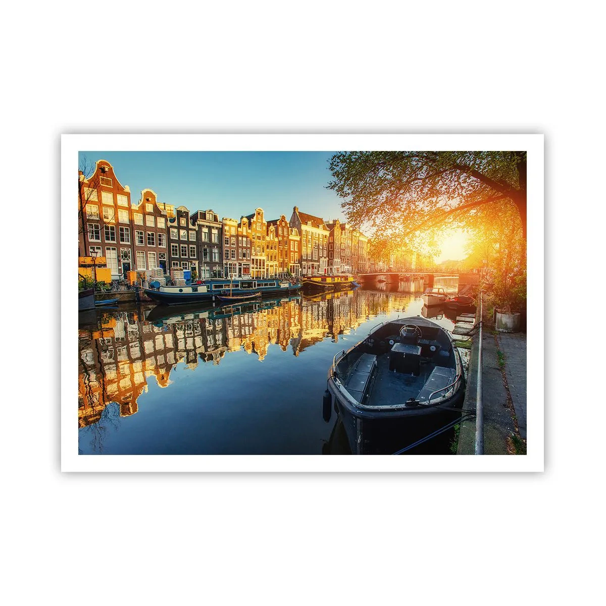 Poster - Dimineața în Amsterdam - 100x70 cm