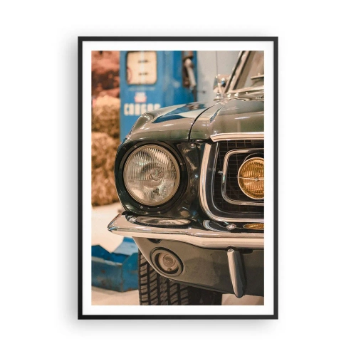 Poster în ramă neagră - Întâlnire cu o legendă - 70x100 cm