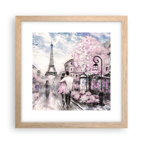 Poster în ramă de stejar deschis - Dacă ar fi să te îndrăgostești, atunci doar de... - 30x30 cm