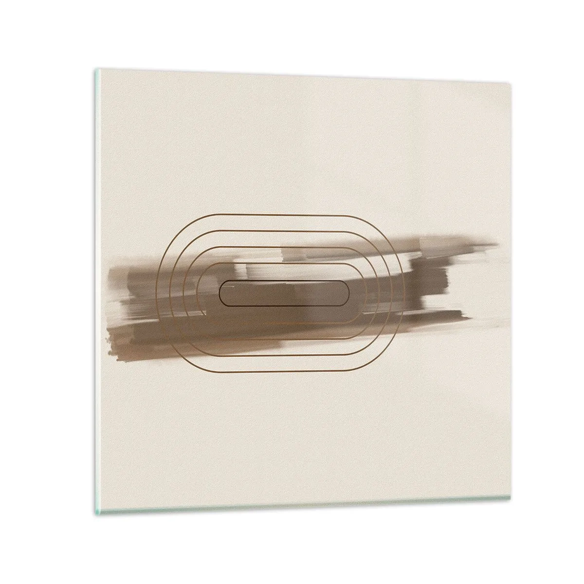 Tablou pe sticlă - O adiere de gri - 30x30 cm