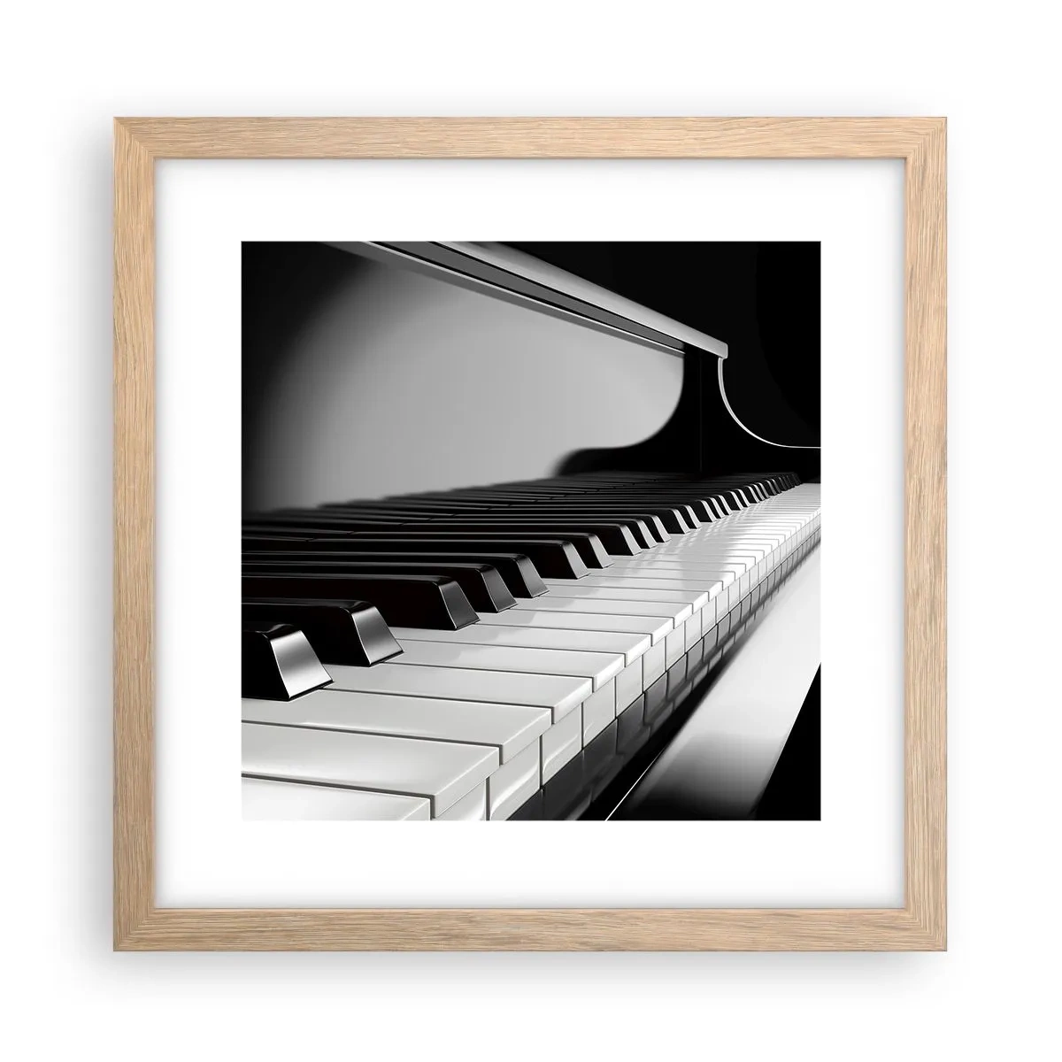 Poster în ramă de stejar deschis - Armonia formelor și a culorilor - 30x30 cm