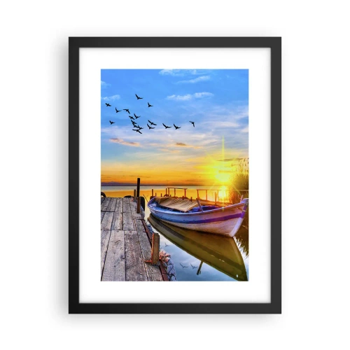 Poster în ramă neagră - La revedere, până mâine - 30x40 cm