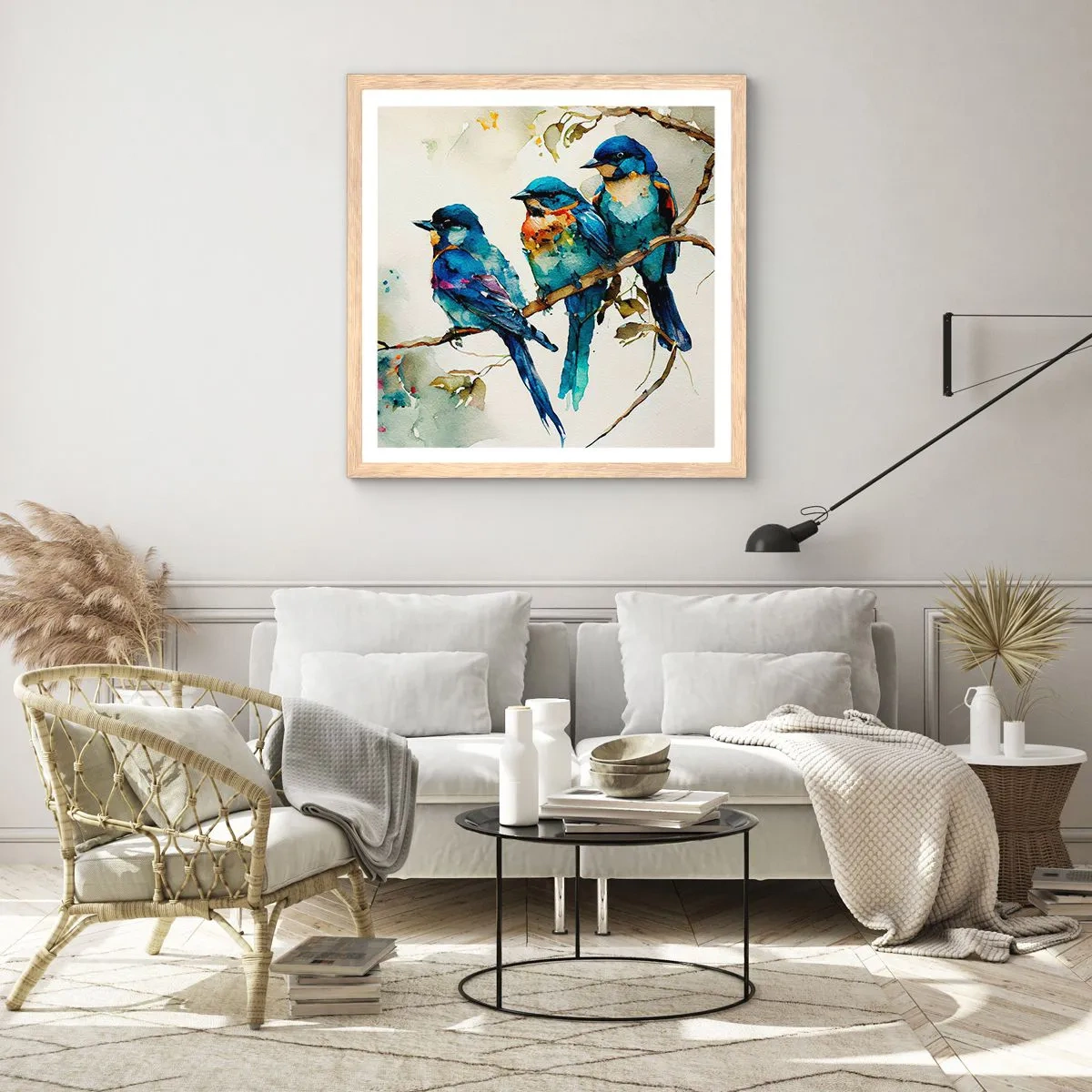 Poster în ramă de stejar deschis - Se simte jignit? - 40x40 cm