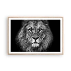 Poster în ramă de stejar deschis - În ținuta de încoronare - 91x61 cm