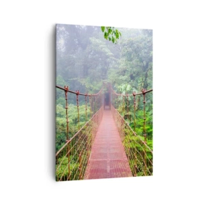 Tablou pe pânză - Suspendat deasupra coroanelor arborilor - 70x100 cm