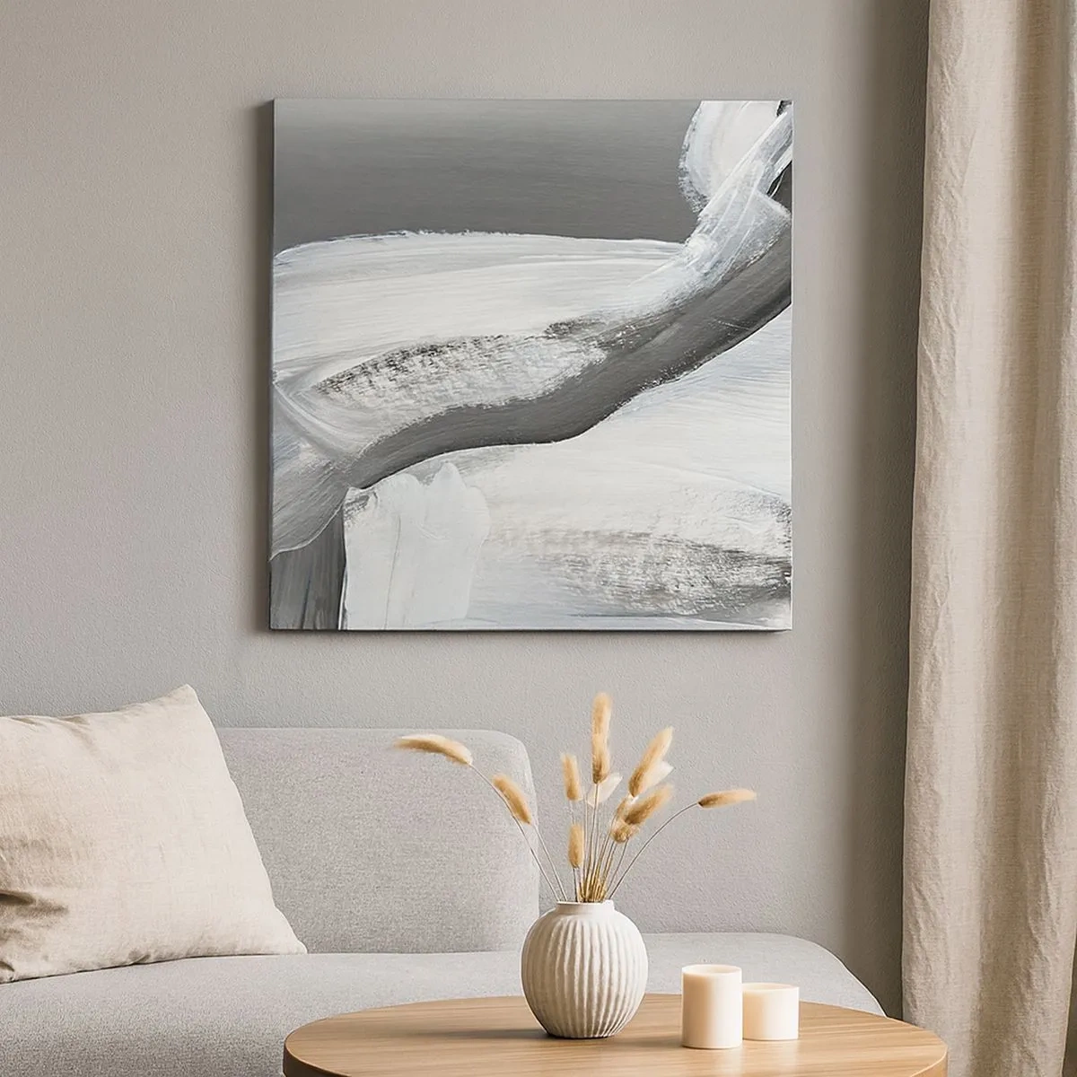 Tablou pe pânză - Cu o mișcare decisivă - 30x30 cm