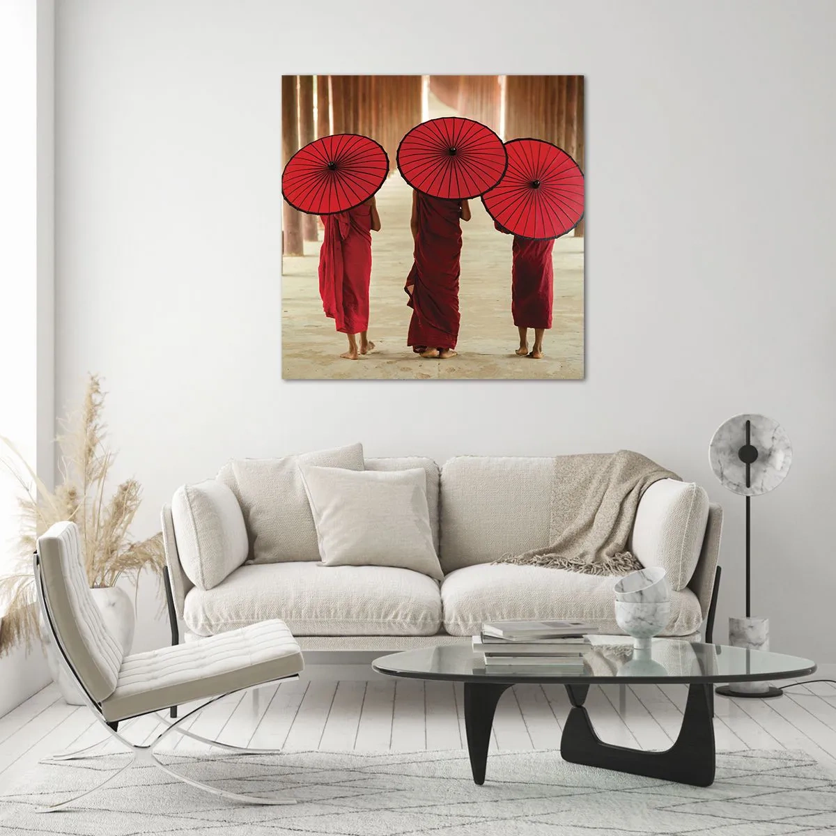 Tablou pe sticlă - Pe drumul spre Tărâmul Pur - 60x60 cm