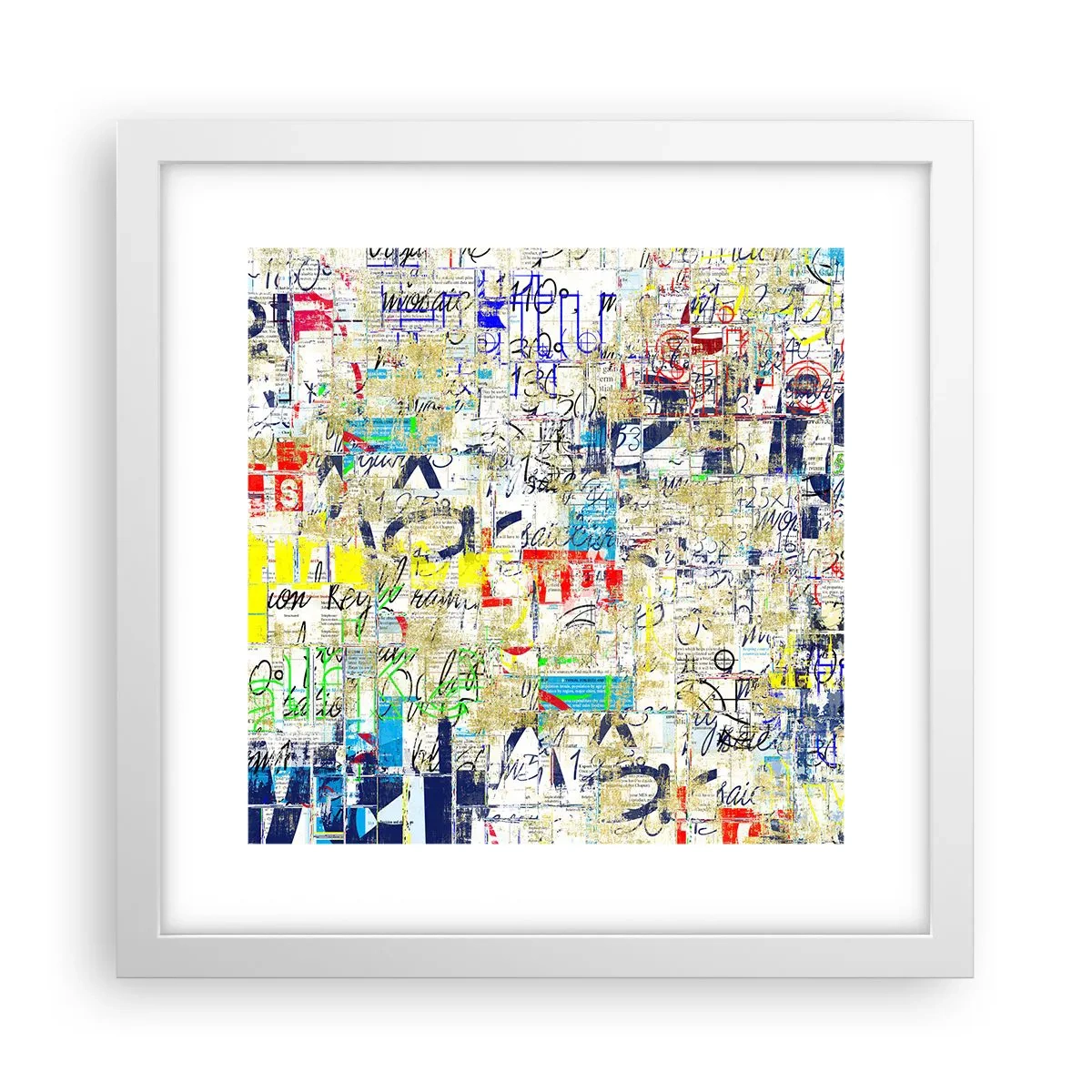 Poster în ramă albă - Pur și simplu plăcut pentru ochi - 30x30 cm