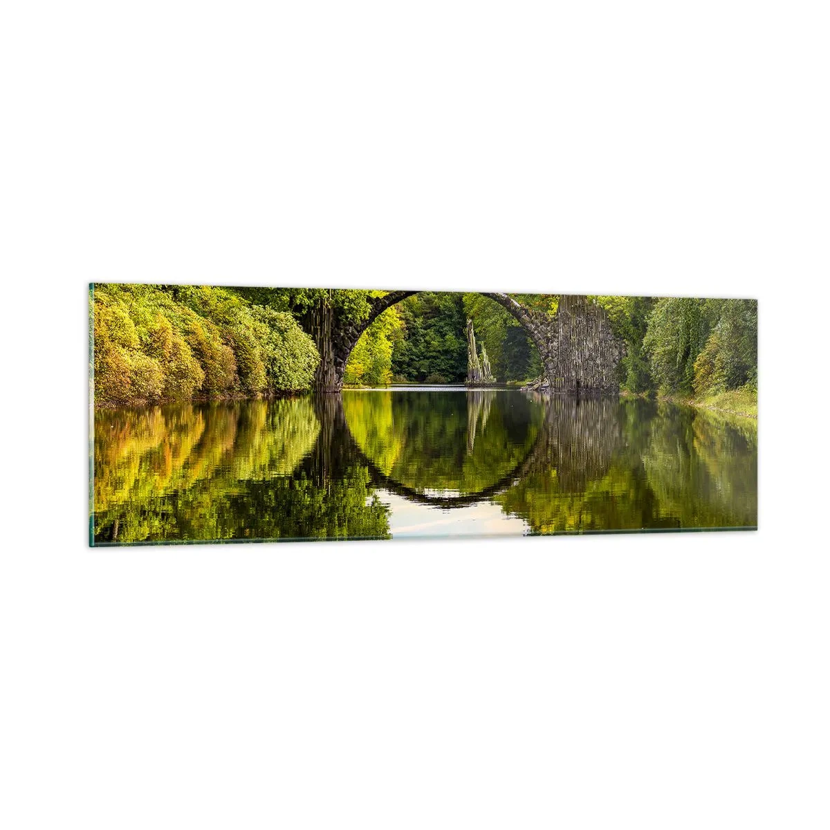 Tablou pe sticlă - La punctul de întâlnire a două lumi - 90x30 cm