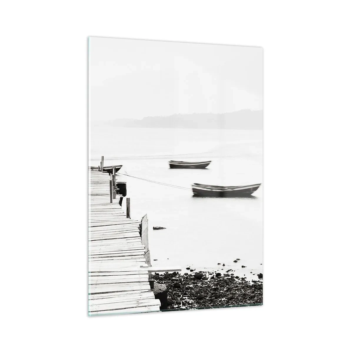 Tablou pe sticlă - Peste apă liniștită și limpede - 50x70 cm