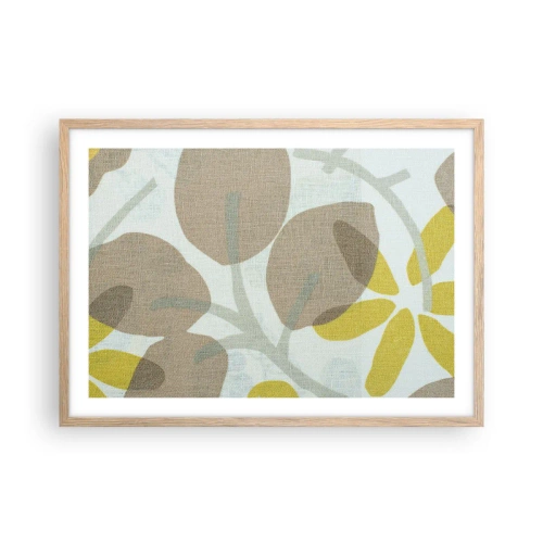 Poster în ramă de stejar deschis - Compoziție în plin soare - 70x50 cm