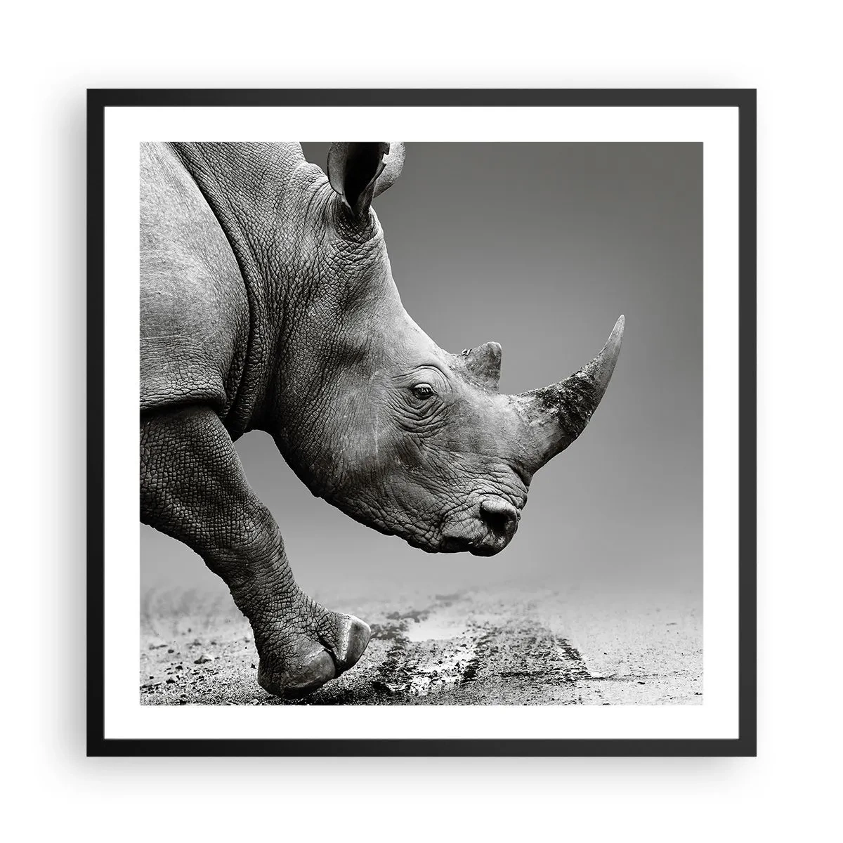Poster în ramă neagră - O forță de neoprit - 60x60 cm