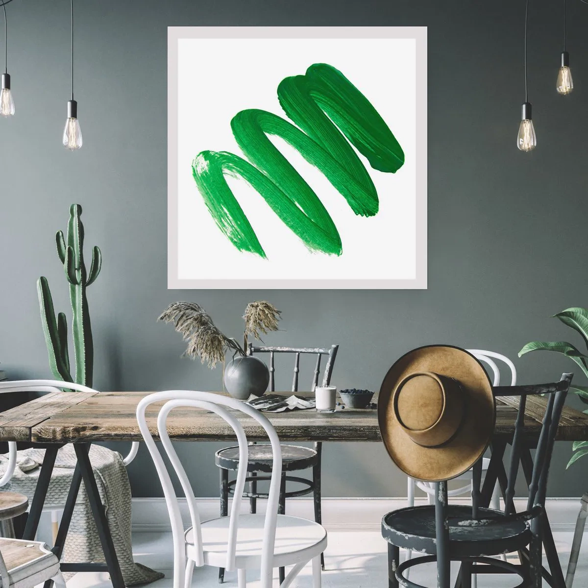 Poster - Glumă verde - 50x50 cm