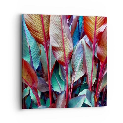 Tablou pe pânză - Tufiș colorat - 30x30 cm