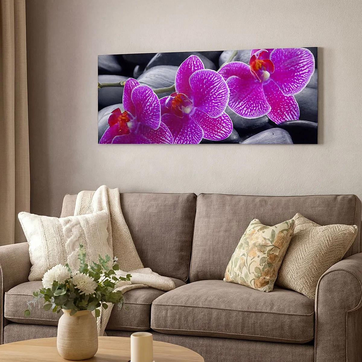 Tablou pe pânză - Pietrele s-au luminat de încântare - 100x40 cm