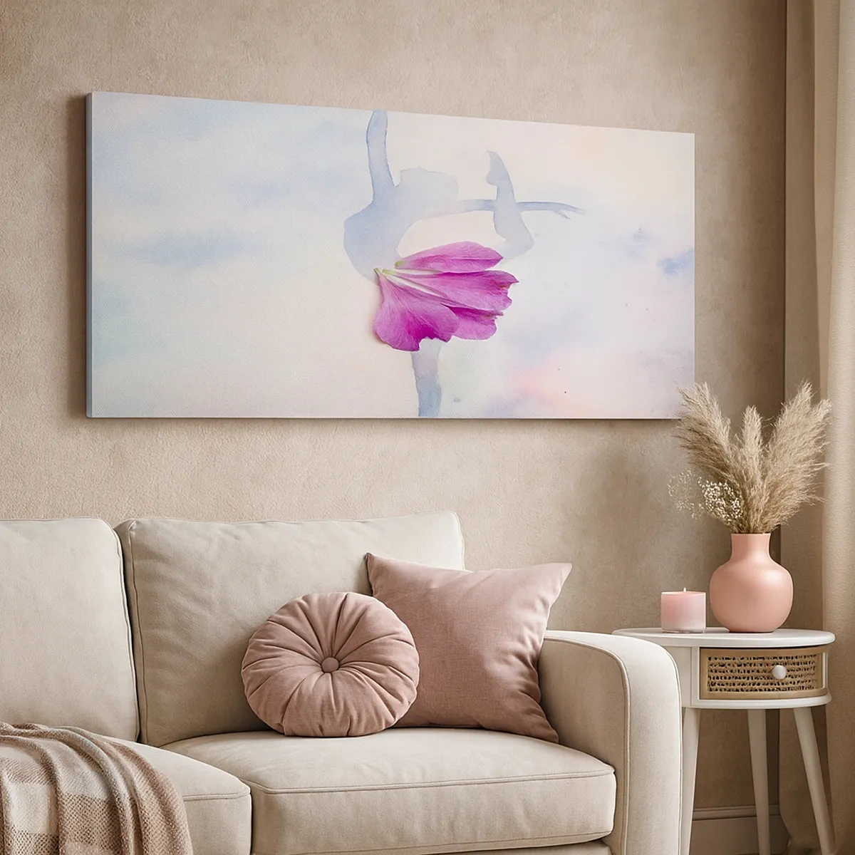 Tablou pe pânză - Delicată ca o floare - 30x30 cm