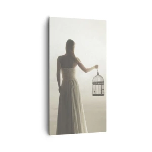 Tablou pe pânză - Fii liberă - 55x100 cm