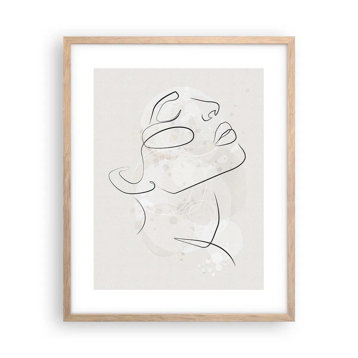 Poster în ramă de stejar deschis - Schiță de vis - 40x50 cm