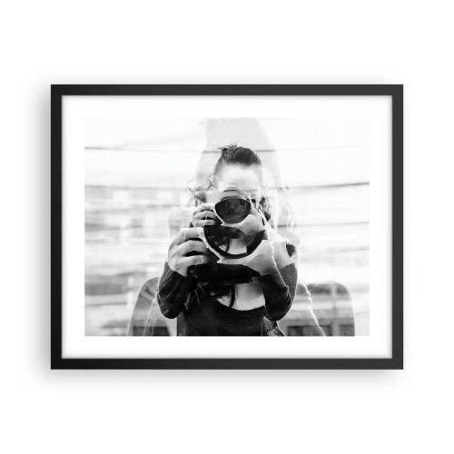 Poster în ramă neagră - Creator și material - 50x40 cm