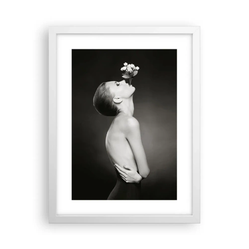 Poster în ramă albă - Eleganță excentrică - 30x40 cm