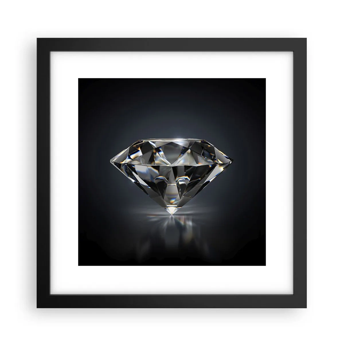 Poster în ramă neagră - Best girls friend - 30x30 cm