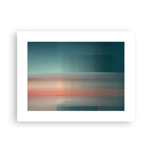 Poster - Abstracție: unde de lumină - 40x30 cm