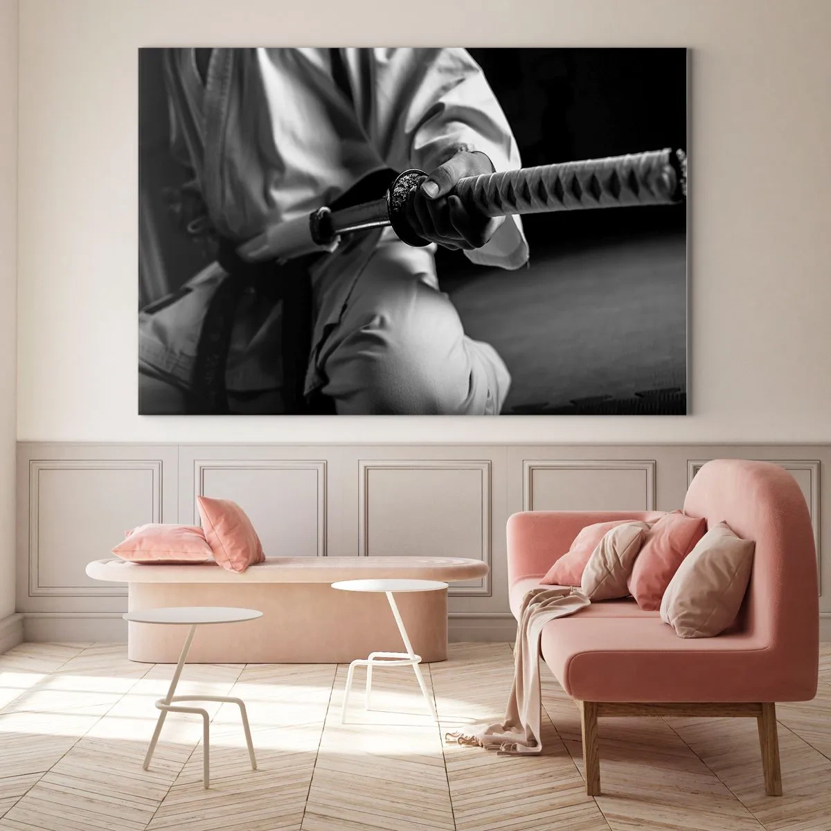 Tablou pe sticlă - Sufletul unui războinic - 100x70 cm