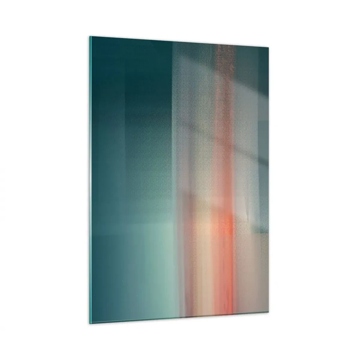 Tablou pe sticlă - Abstracție: unde de lumină - 50x70 cm