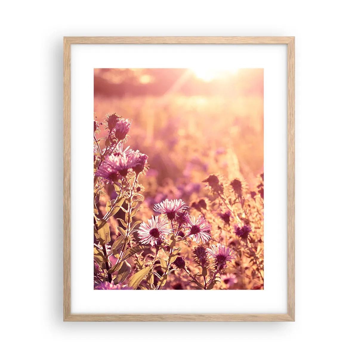 Poster în ramă de stejar deschis - Înainte ca vara să plece - 40x50 cm