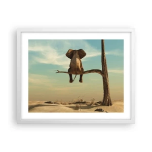 Poster în ramă albă - Un nou punct de vedere - 50x40 cm