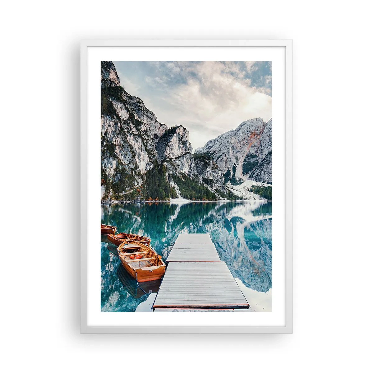 Poster în ramă albă - Îți vom arăta frumusețea - 50x70 cm