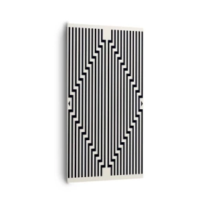 Tablou pe pânză - Iluzie geometrică - 65x120 cm