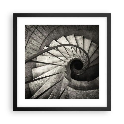 Poster în ramă neagră - În sus și în jos - 40x40 cm