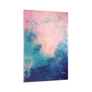 Tablou pe sticlă - Îmbrățișare albastră - 80x120 cm