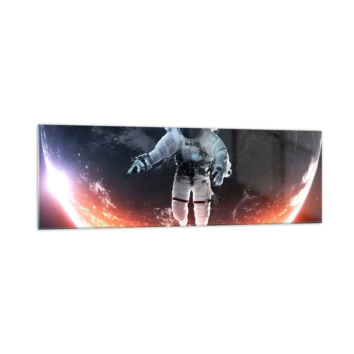 Tablou pe sticlă - Pot să mai stau un pic? - 160x50 cm