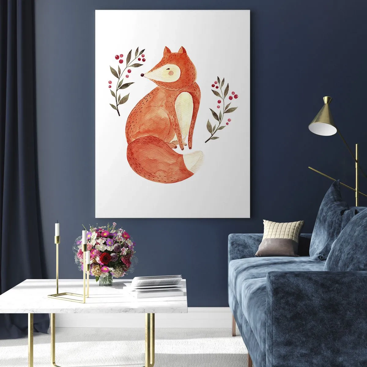 Tablou pe sticlă - Micuțul roșcat - 80x120 cm