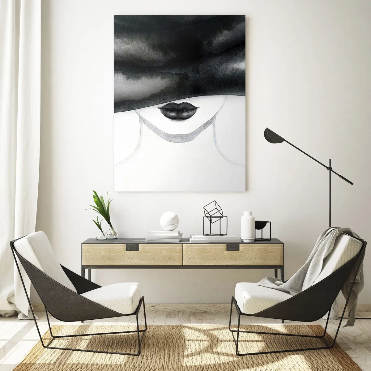 Tablou pe sticlă - Un mister senzual - 50x70 cm