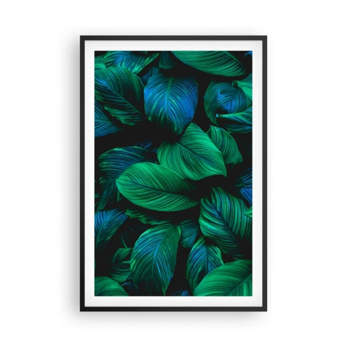 Poster în ramă neagră - Traficul verde - 61x91 cm