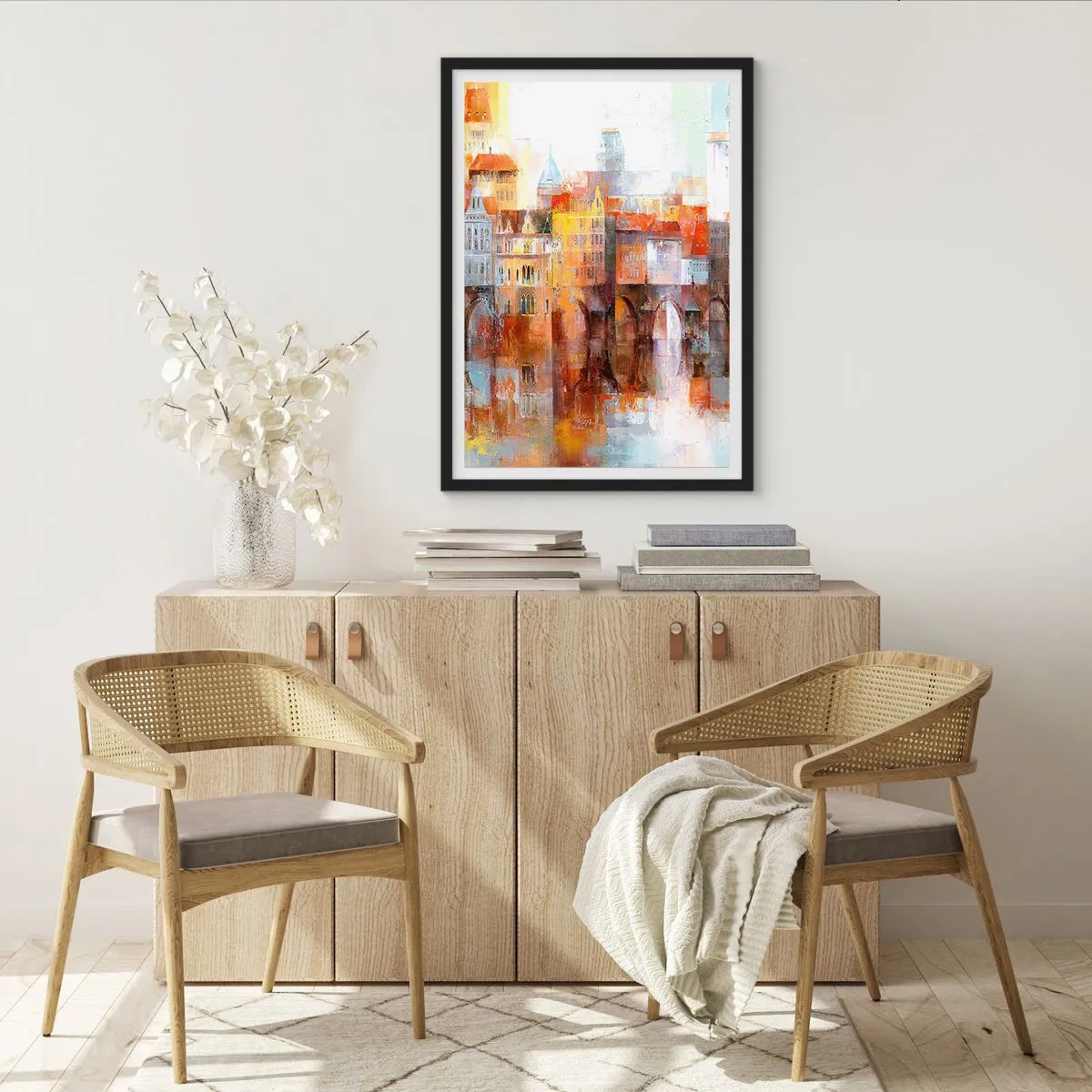 Poster în ramă neagră - Frumos și sub pod - 70x100 cm