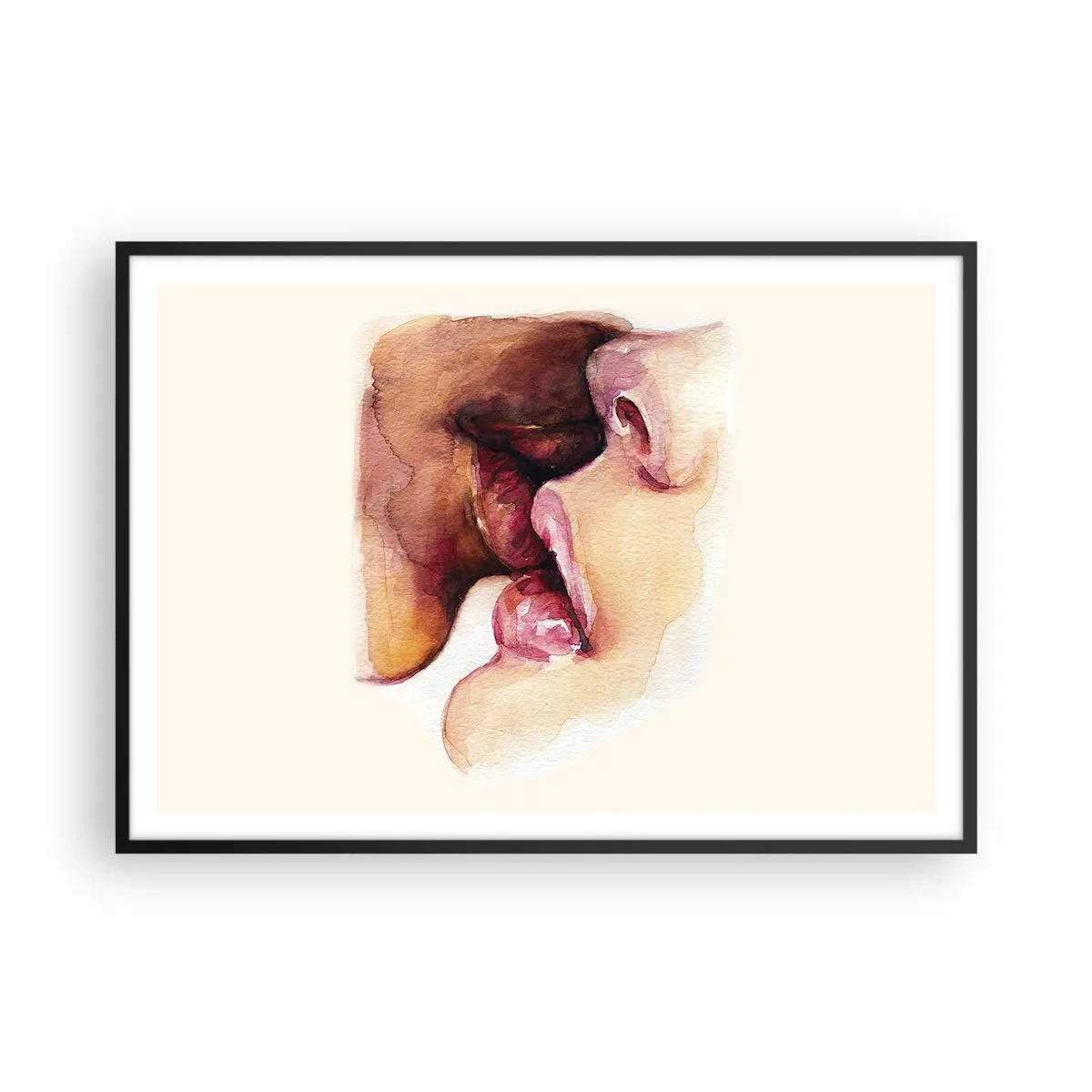 Poster în ramă neagră - Ca ziua și noaptea, ca cerul și pământul - 100x70 cm