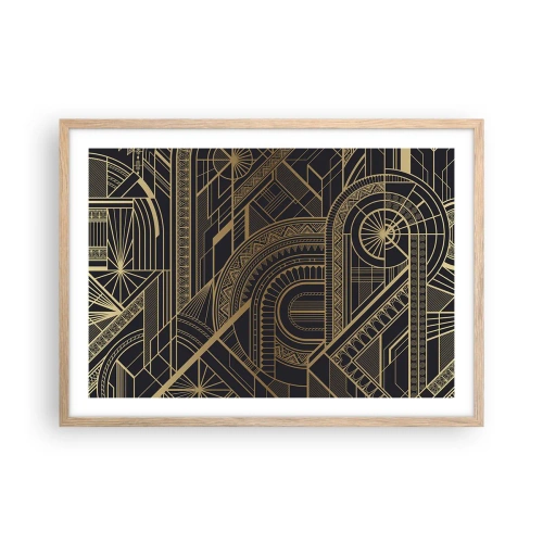 Poster în ramă de stejar deschis - Concepte, idei, planuri - 70x50 cm