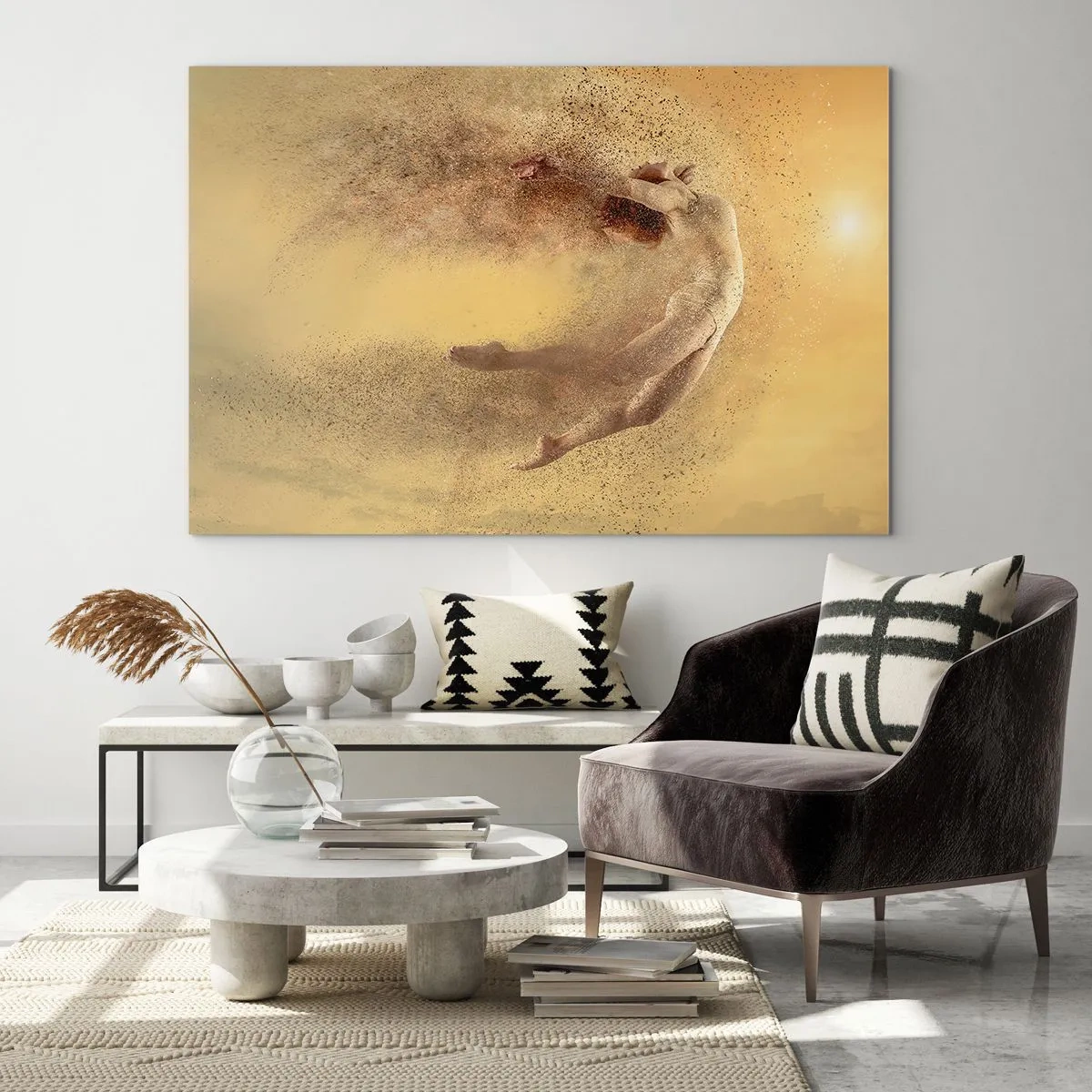 Tablou pe sticlă - În exaltare de dans - 100x70 cm