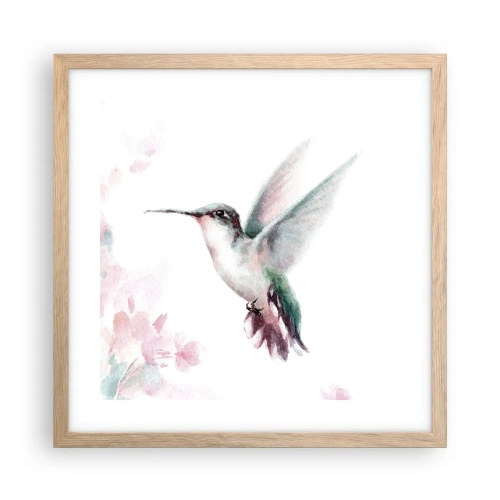 Poster în ramă de stejar deschis - Oprit în mișcare - 40x40 cm