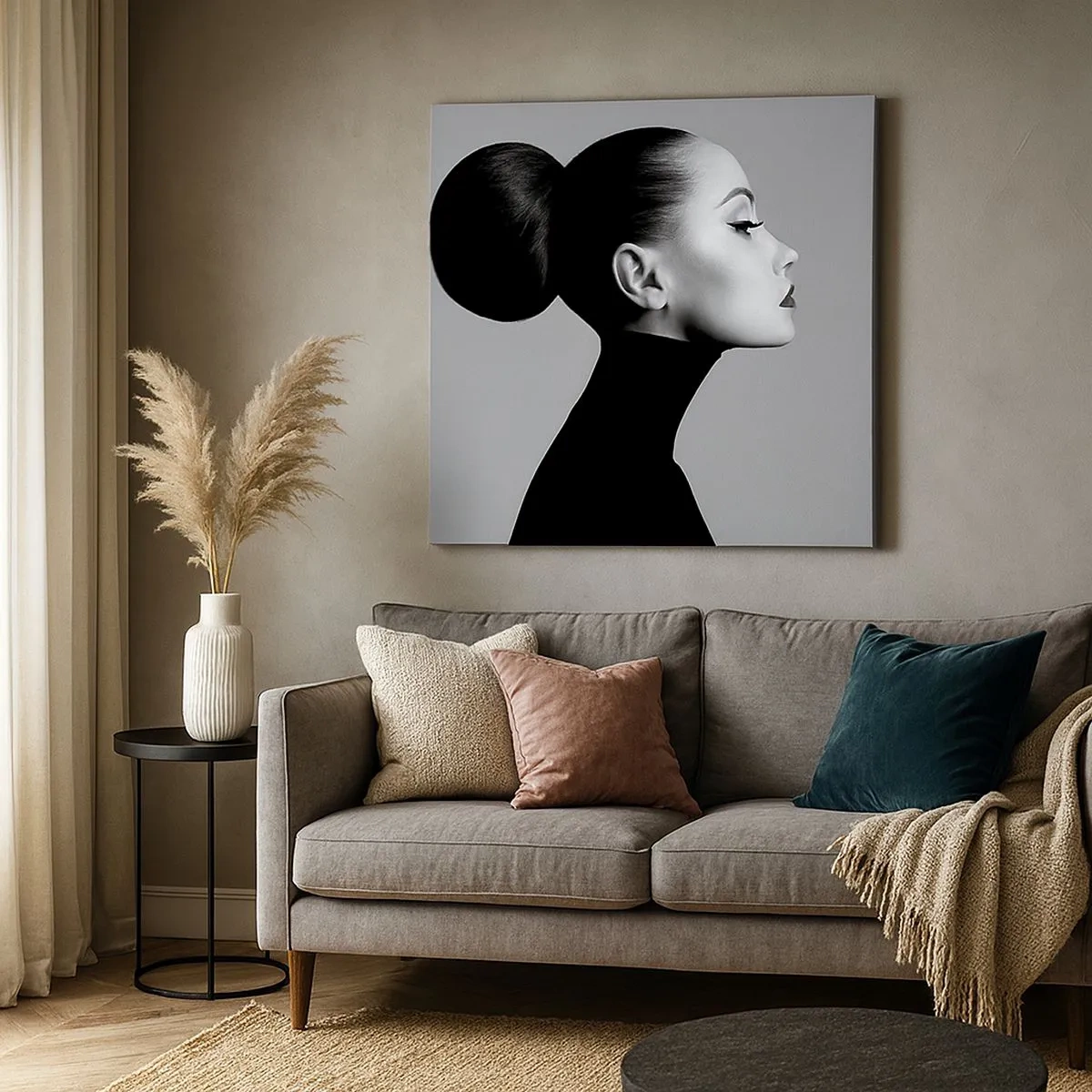 Tablou pe pânză - Nefertiti contemporană - 30x30 cm