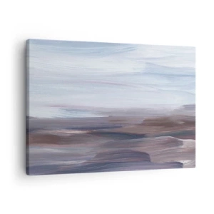Tablou pe pânză Canvas - O abstracție subtilă cu tușe delicate în tonuri pastelate. - 70x50cm - Elemente: apă - Decorațiune modernă pentru perete pentru living și dormitor ARTTOR